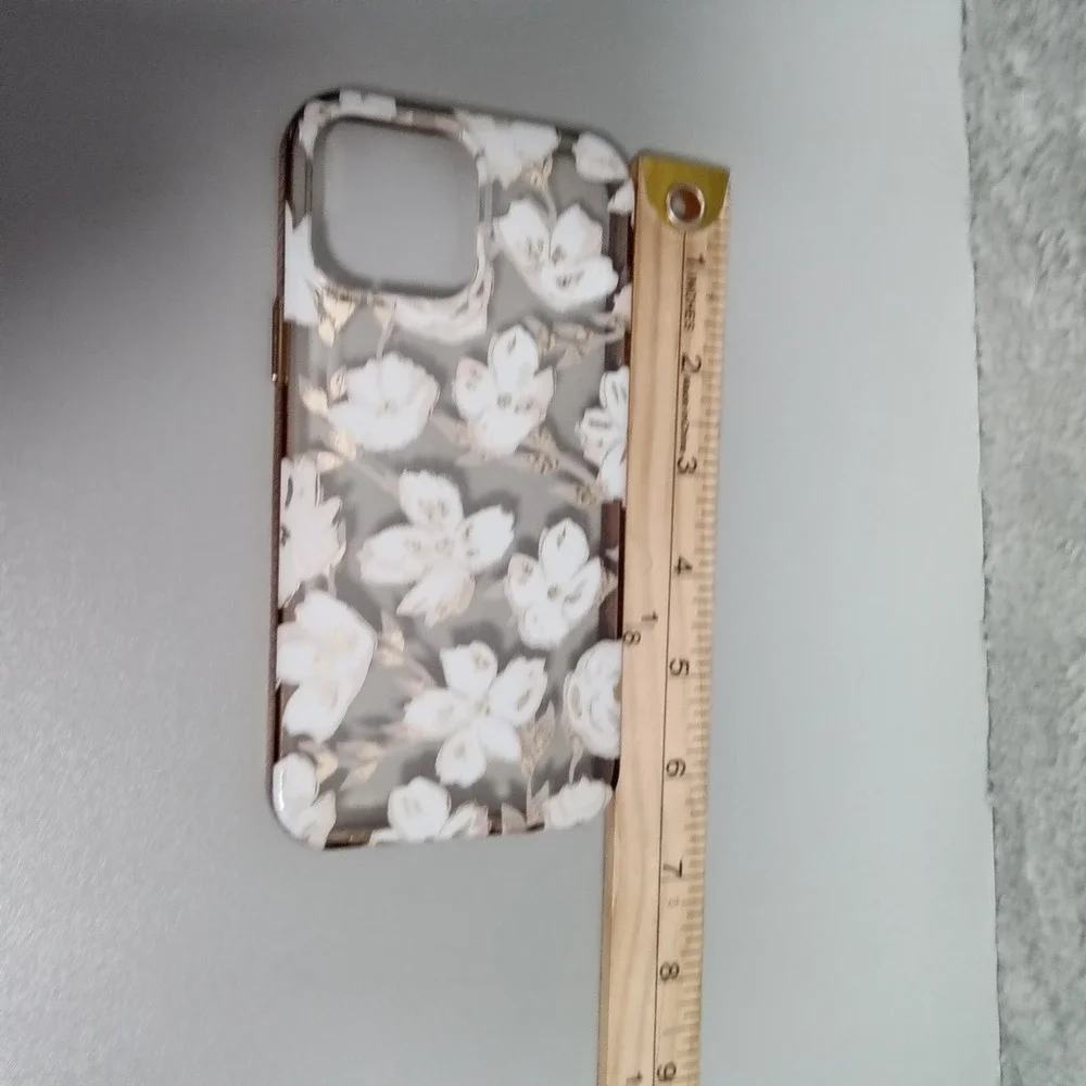 Floral iPhone 11‎ Case White Gold Cherry Blossom Clear Slim Fit Cover
